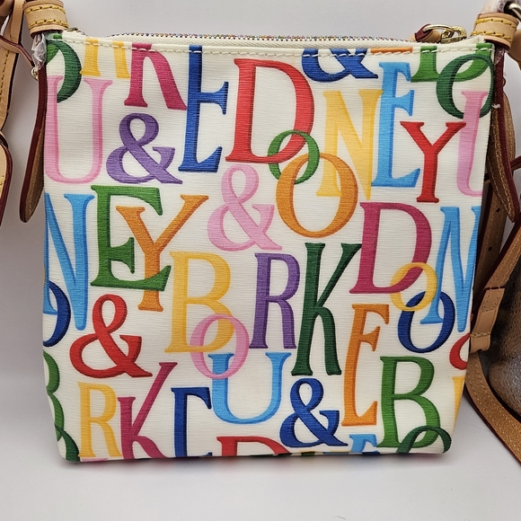 Dooney & Bourke White Multicolor Rainbow Crossbody Purse - Picture 4 of 7